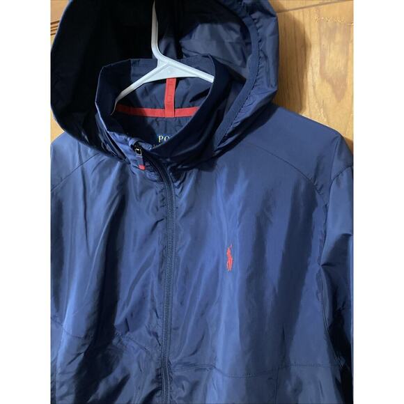 Polo Ralph Lauren Men’s Performance Windbreaker Jacket Sz M New Blue Repellent - Picture 3 of 11